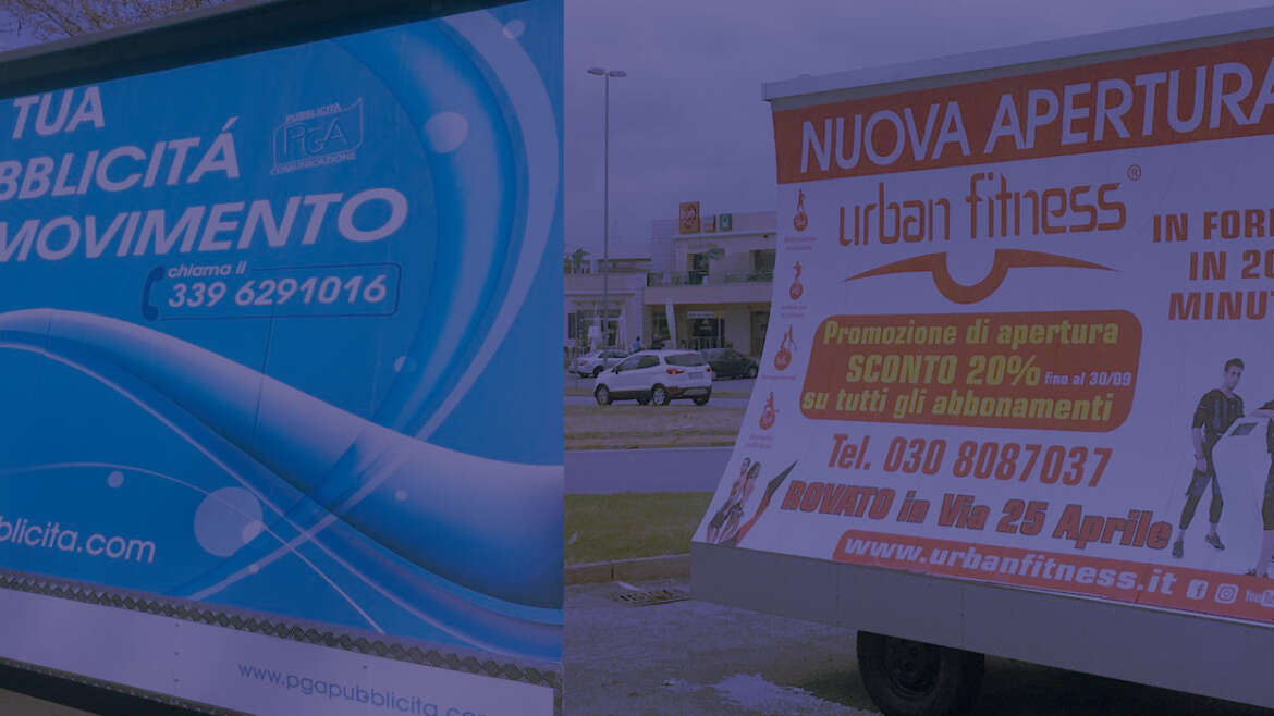 Camion vela a Rovato: pubblicità in movimento per negozi, mercato e fiere